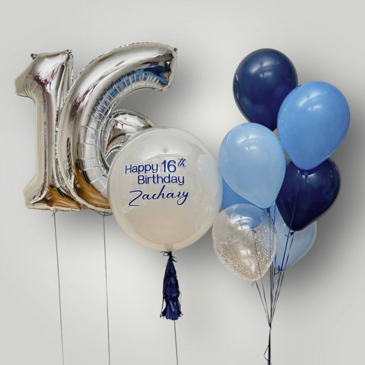 Shades of Blue Birthday Set