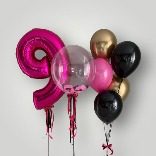 Pink & Black Birthday Set