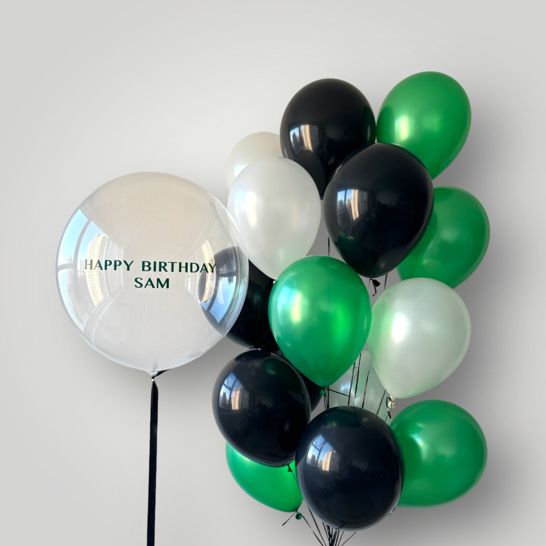 Black Green White Birthday Set (Customized)