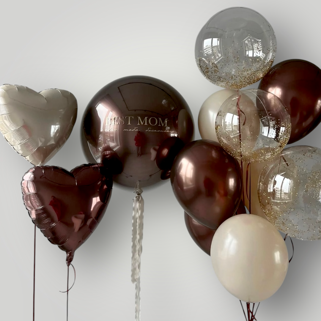 Gorgeous Brown Balloon Set