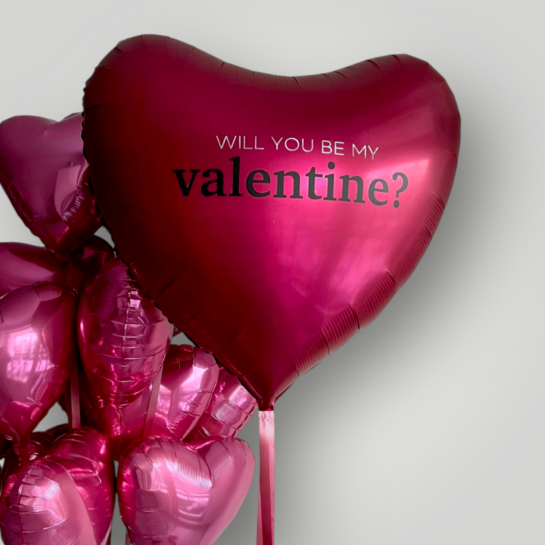 Will you be my Valentine? Balloon Set (Customized)