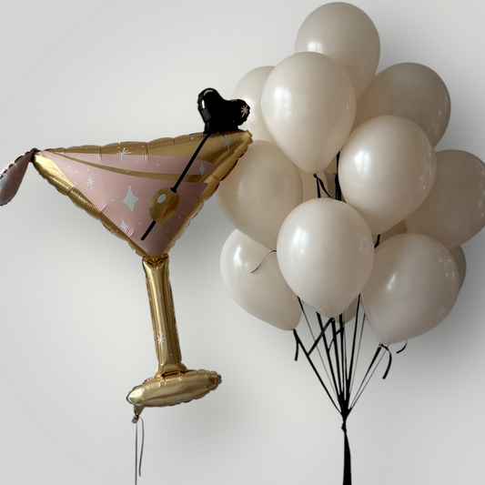 Martini Cream Balloon Set