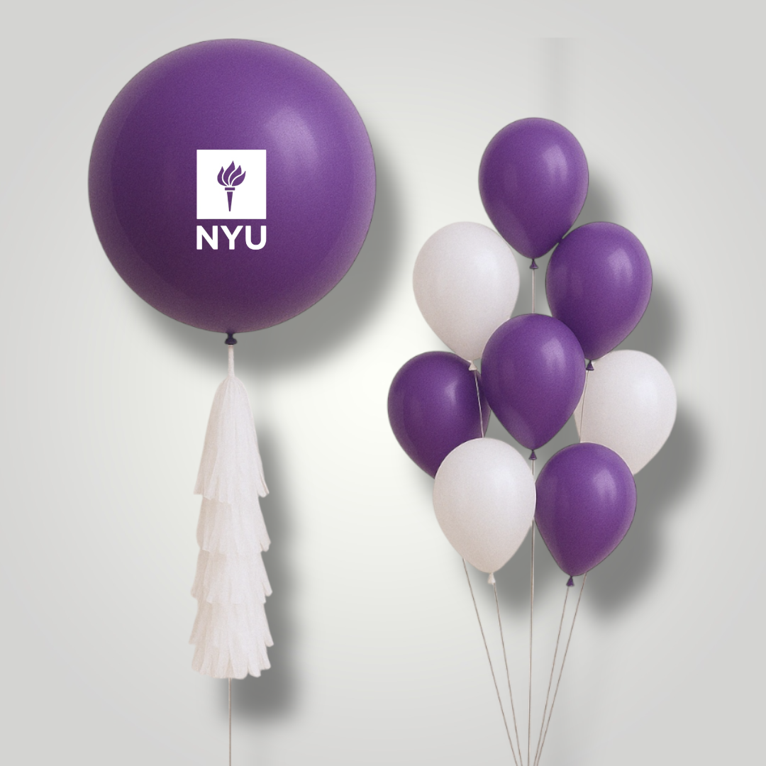 NYU Graduation Balloons - Custom