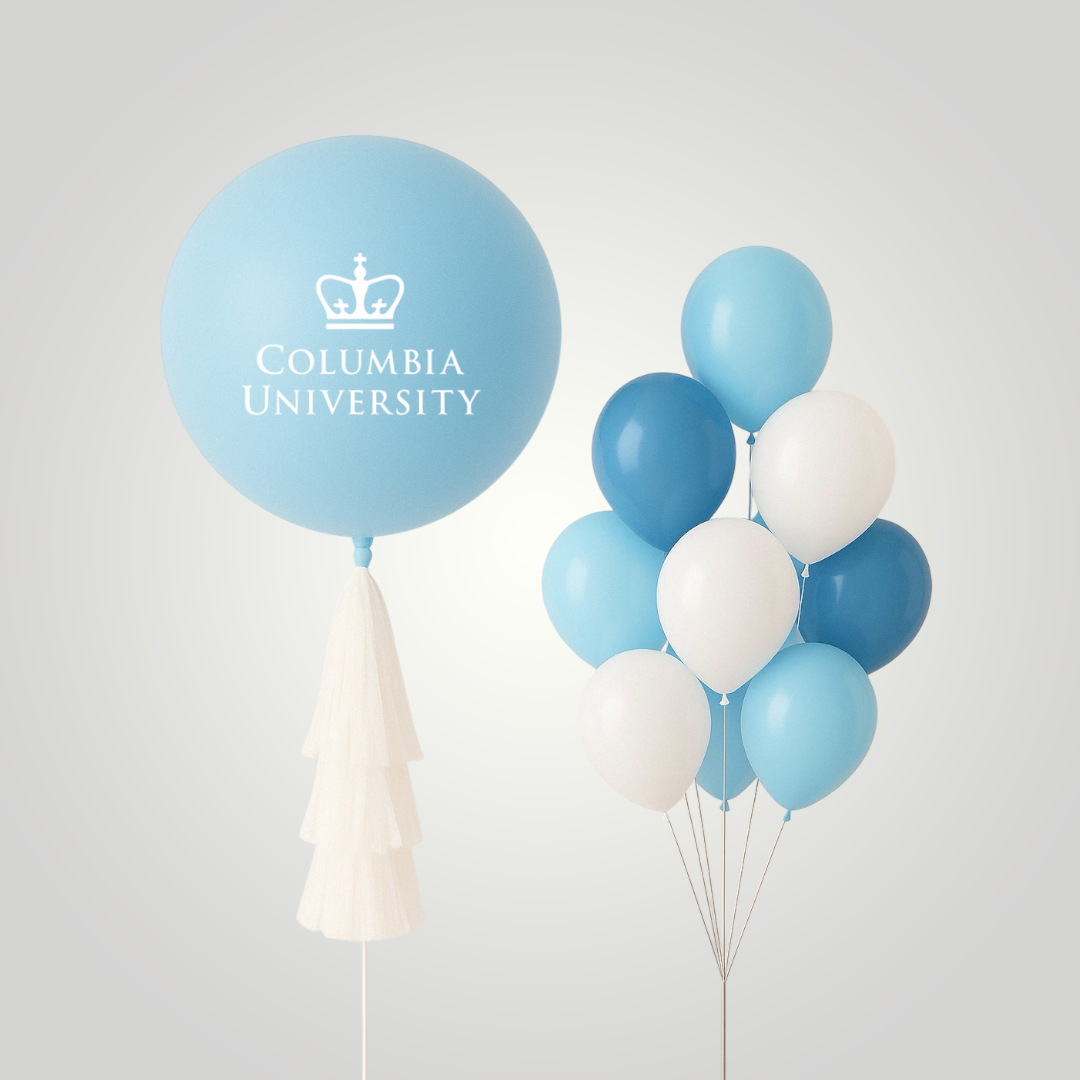 Columbia University Graduation Balloons - Custom
