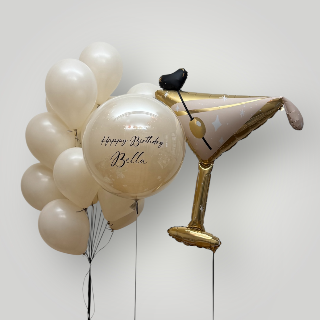 Custom Martini Balloon Set