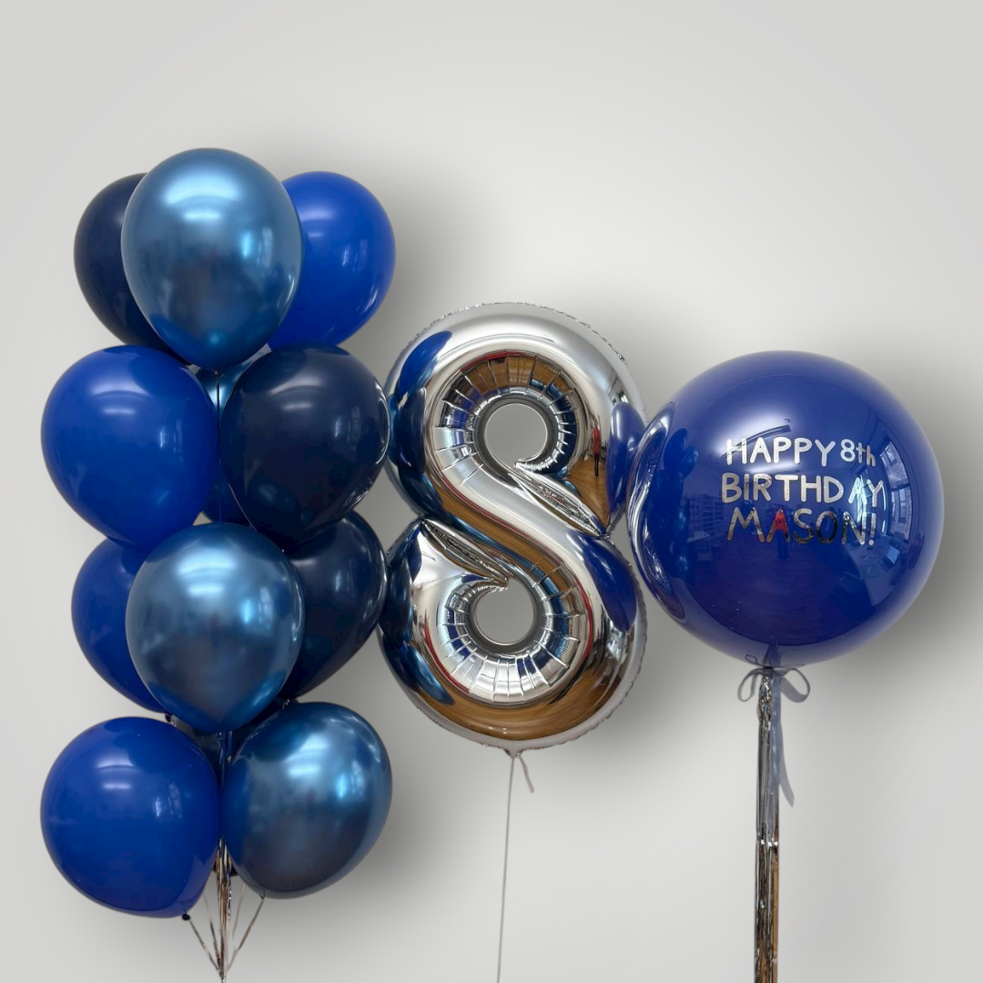 Bold Blue Balloon Set