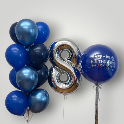 Bold Blue Balloon Set