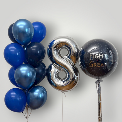 Bold Blue Balloon Set