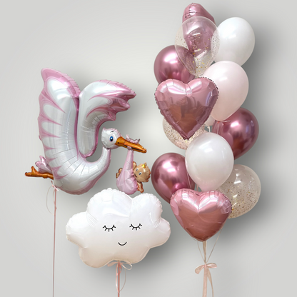 Welcome Stork Baby Girl