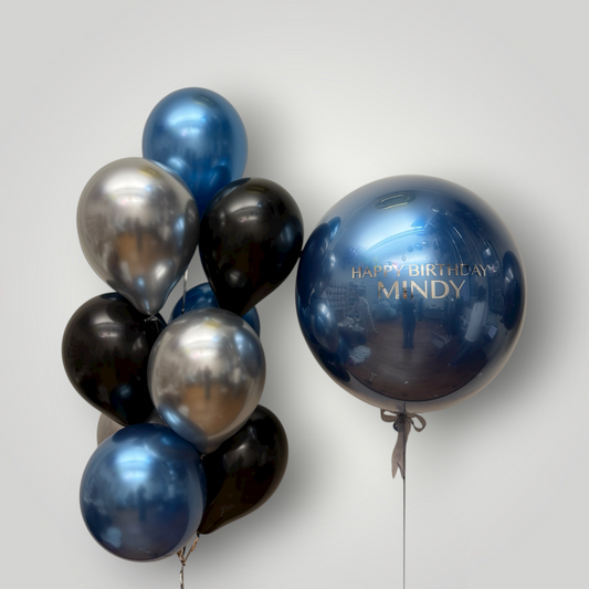 Midnight Chrome Birthday Set