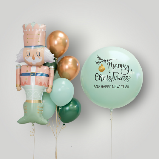 Nutcracker Christmas Balloon Set (Custom Text)