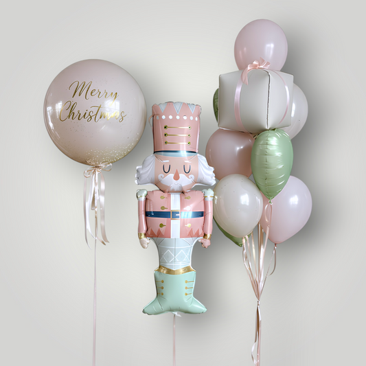Nutcracker Pastel Christmas Set (Custom Text)