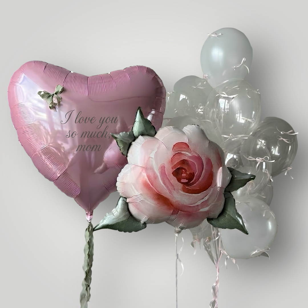 Pink Garden Balloon Set | Mother's Day balloons