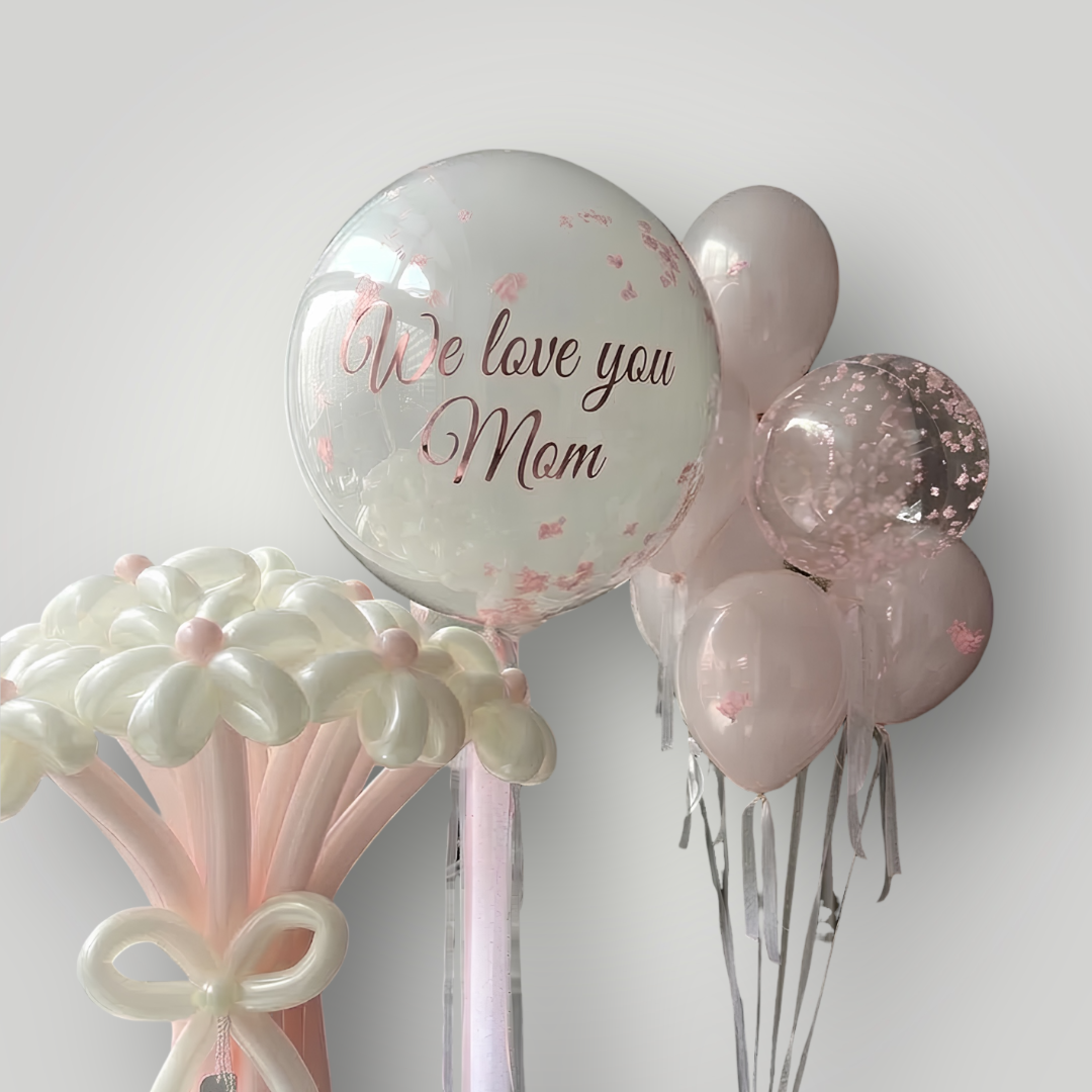 Blush Daisy Balloon Set | Mother’s Day