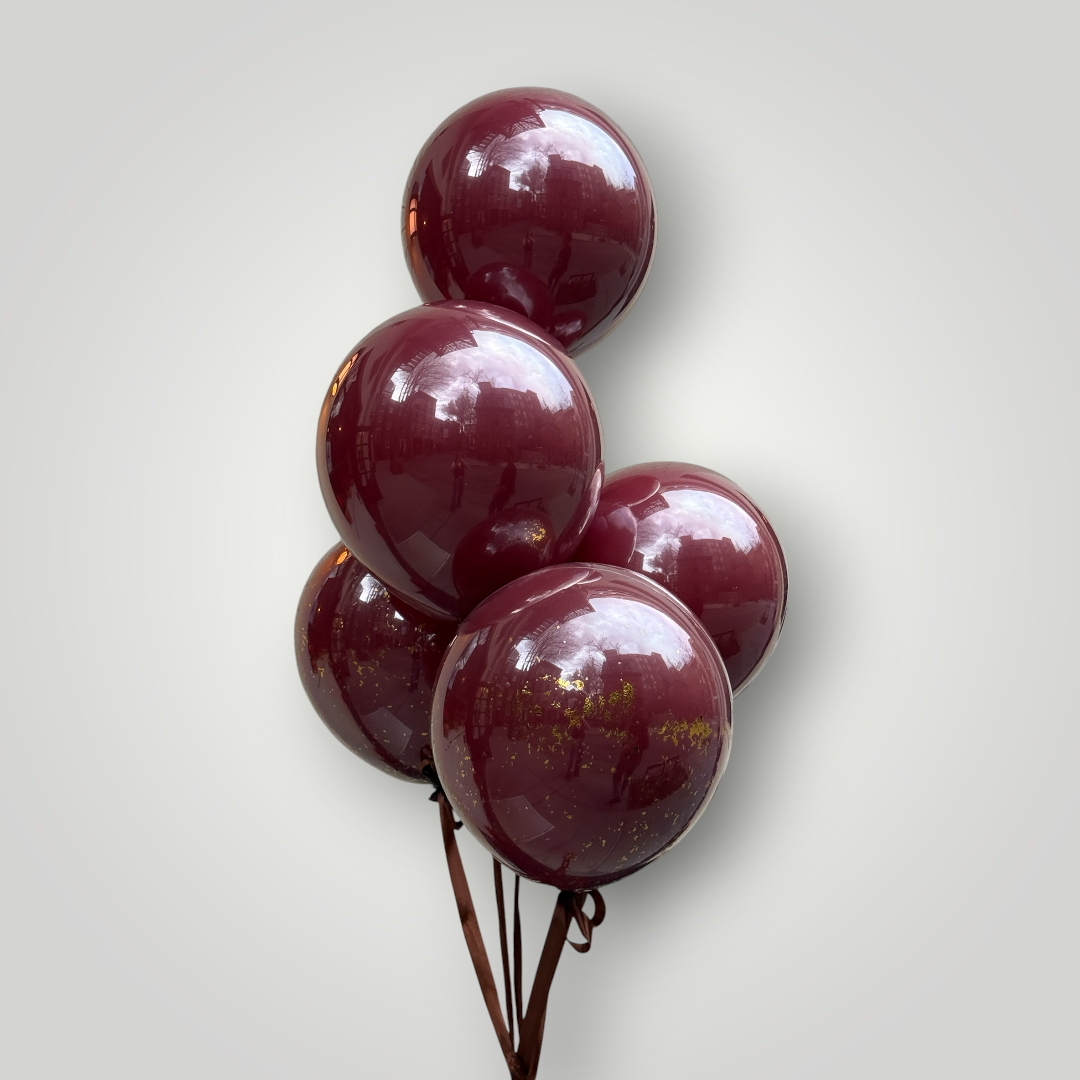 Burgundy Gloss Balloon Set
