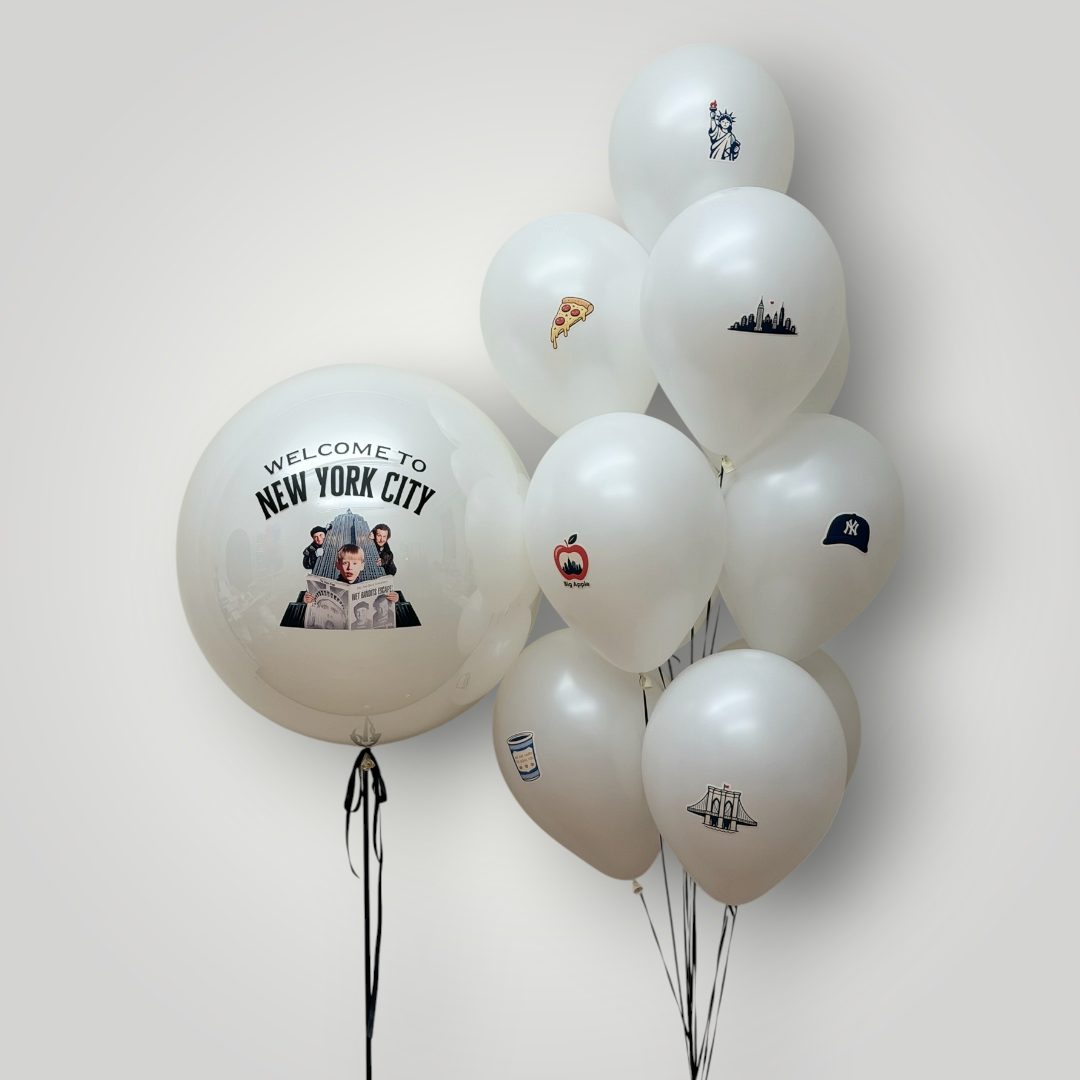 Personalized Photo Jumbo Balloon with CUSTOM Stickers (CHOOSE COLORS)