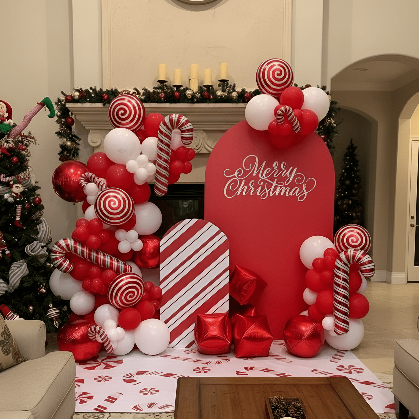 The Grand Red Christmas Balloon Arrangement