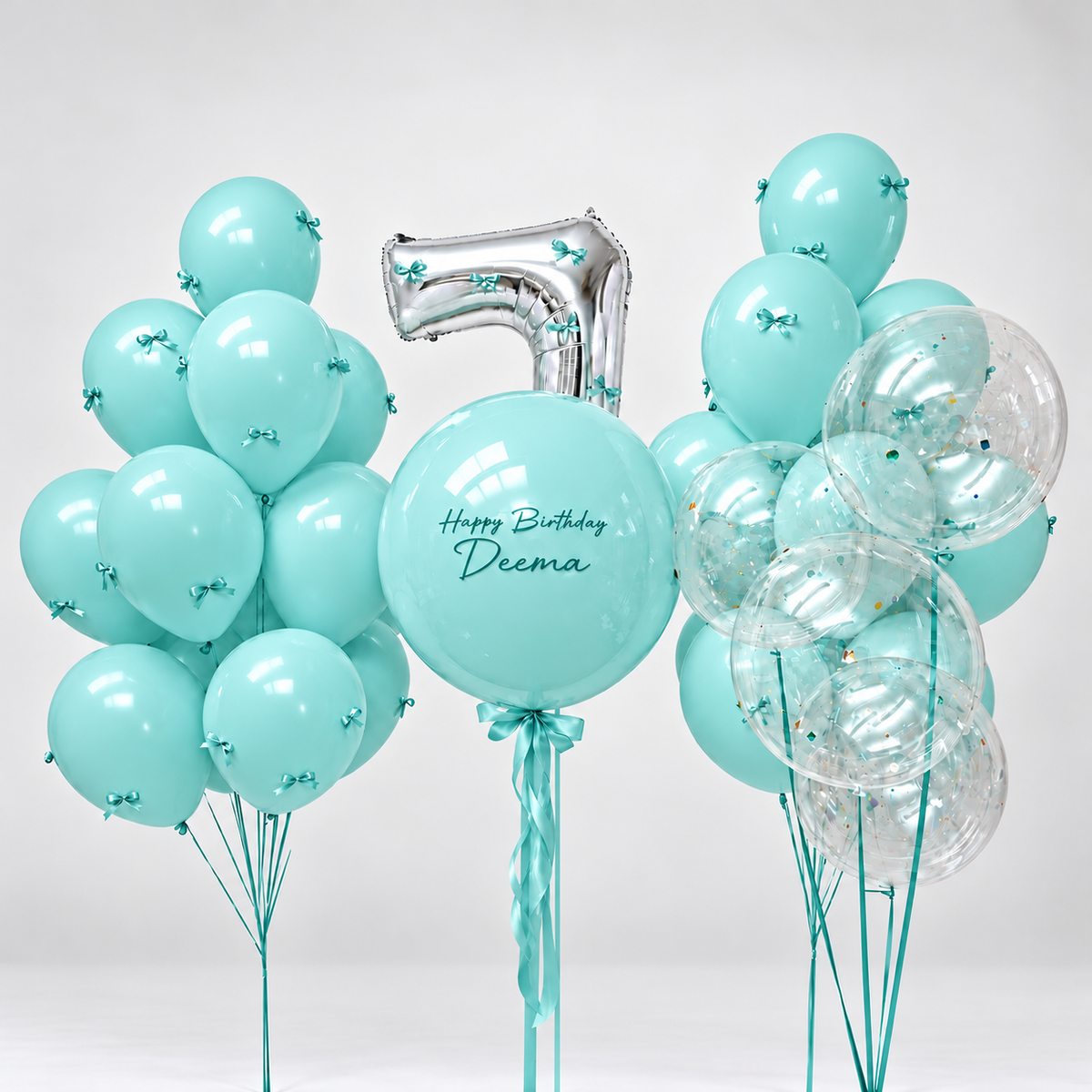 Pastel Bows and Gems Balloon Set (Select Colors)