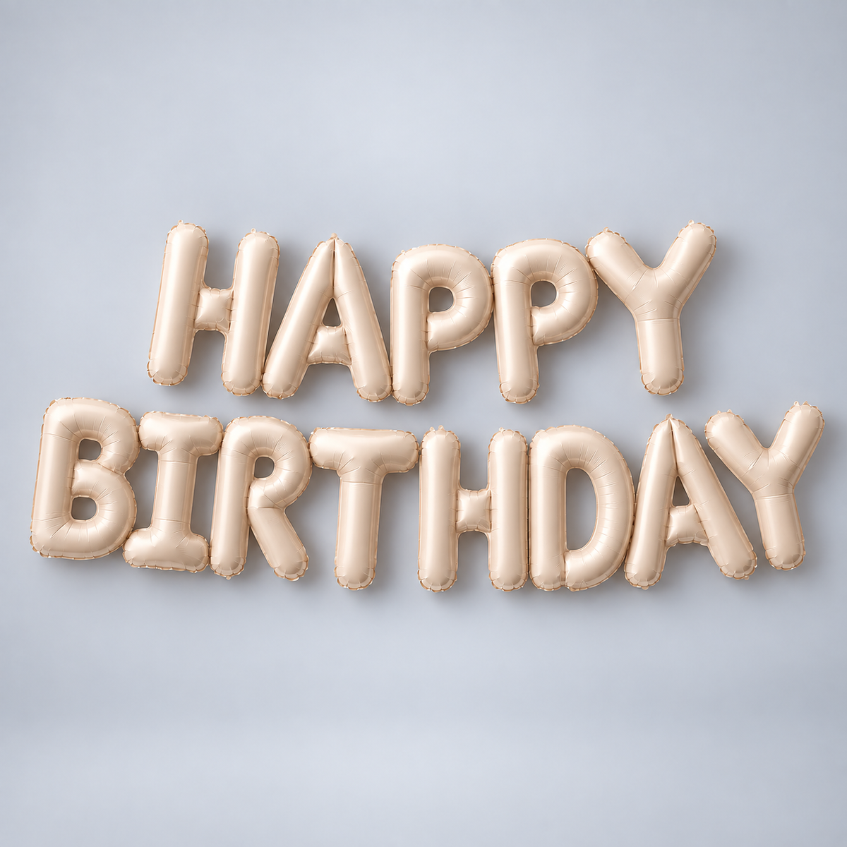 “Happy Birthday” balloon sign - select color