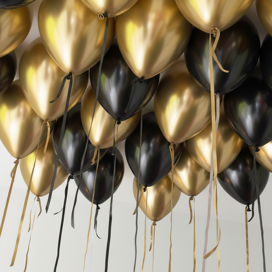 Black & Gold Balloons