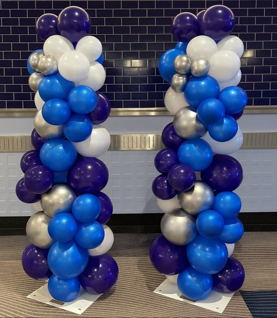 Organic Balloon Columns - Set of 2