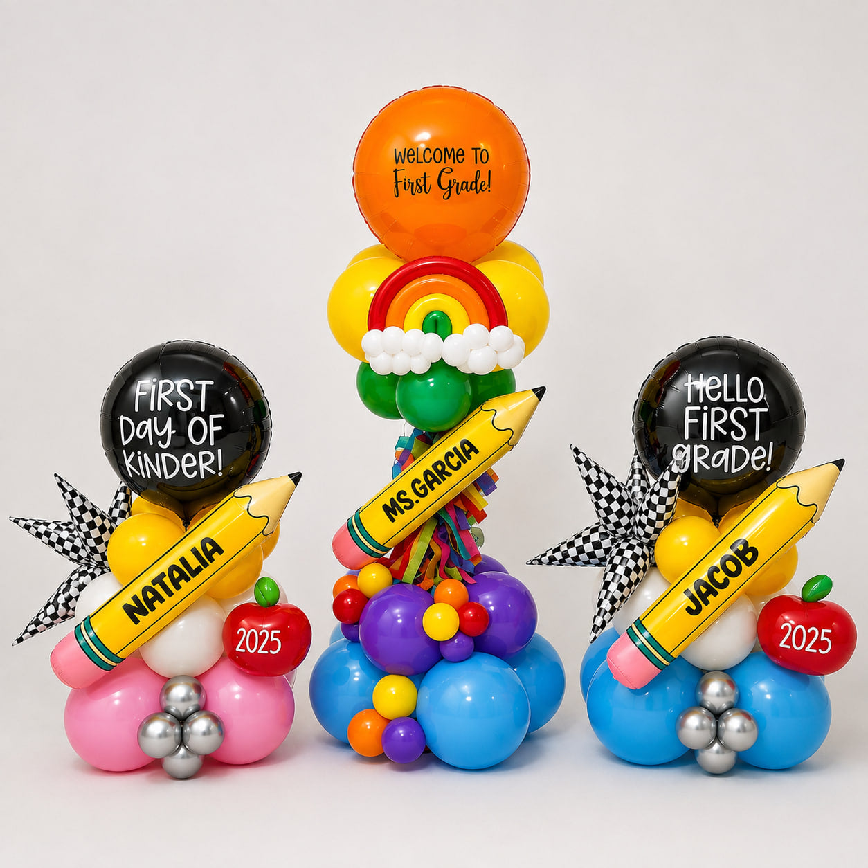 First Day of School Balloon Trio