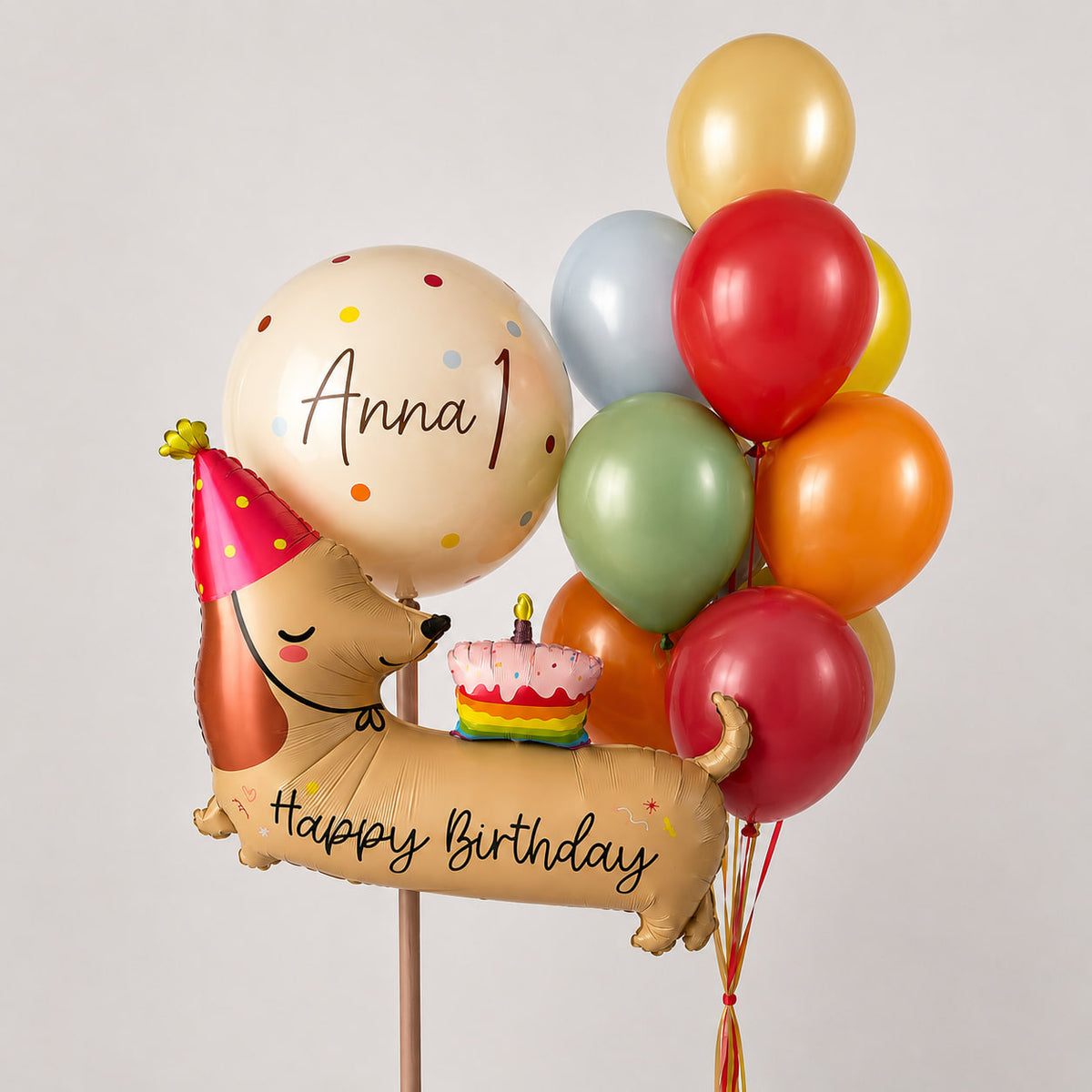 Birthday Dog Balloon Set