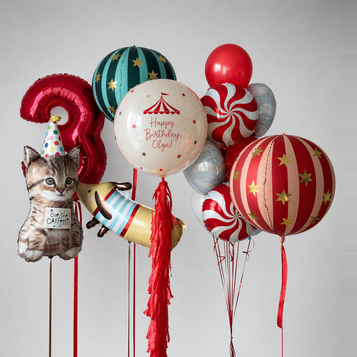 Circus Parade Birthday Balloon Set