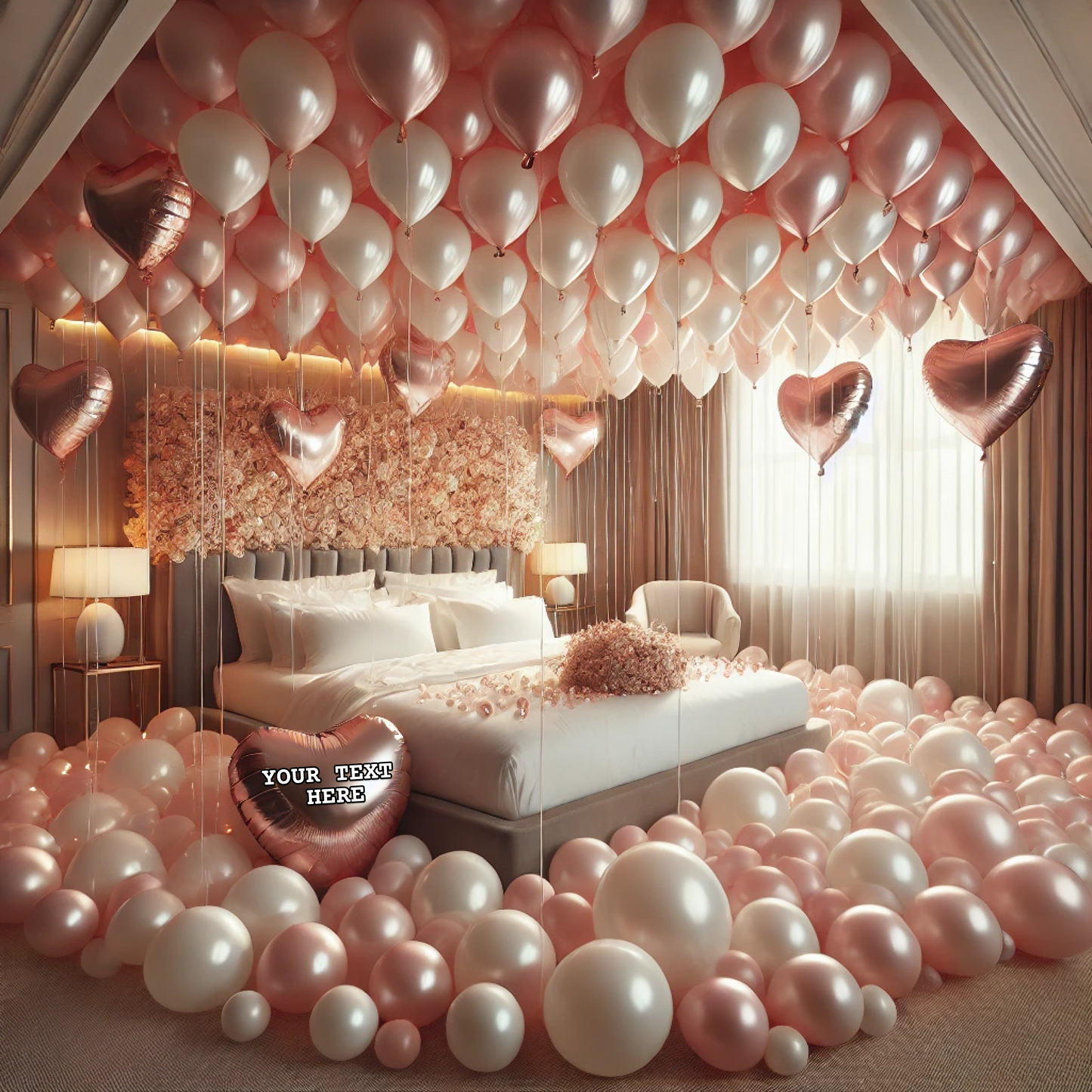 Grand Pink Pearl Balloon Room Set (Customized)